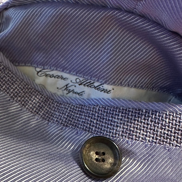 Cesare Attolini Cashmere & Linen Spring Sport Coat SZ IT 50 / US 40 - Picture 10 of 15